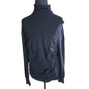 Apostrophe Black Long Sleeve Turtleneck Sweater XL